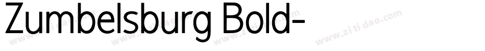 Zumbelsburg Bold字体转换